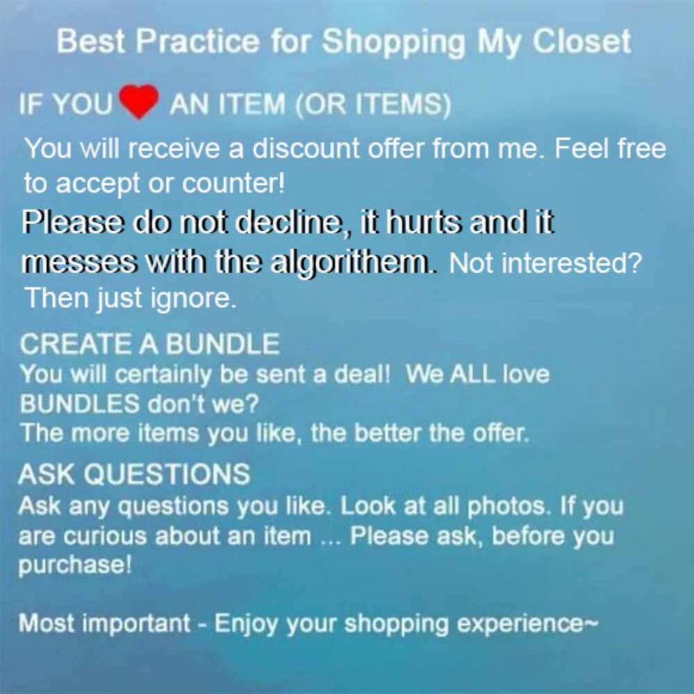 Best practices when shopping